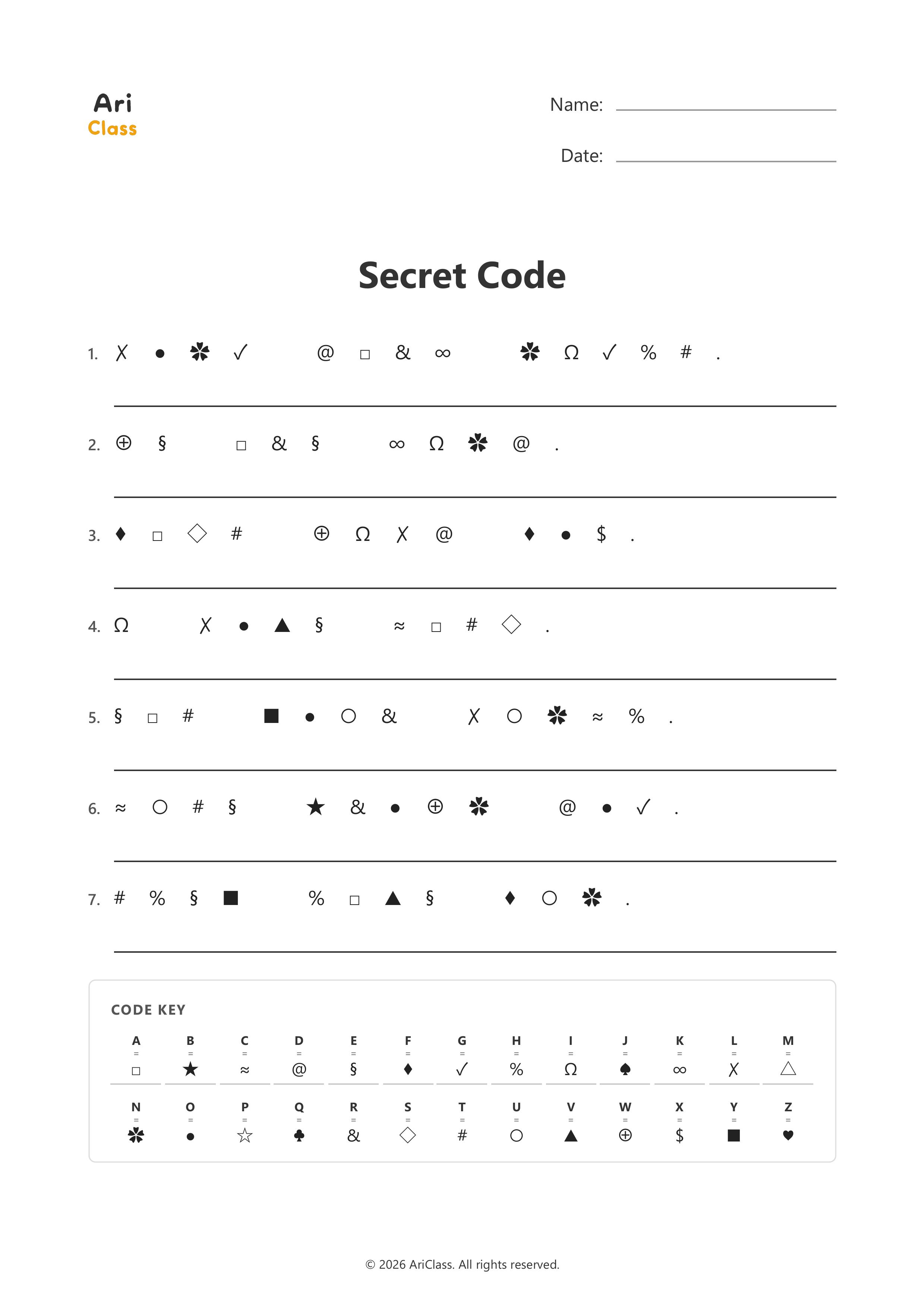 Secret Code